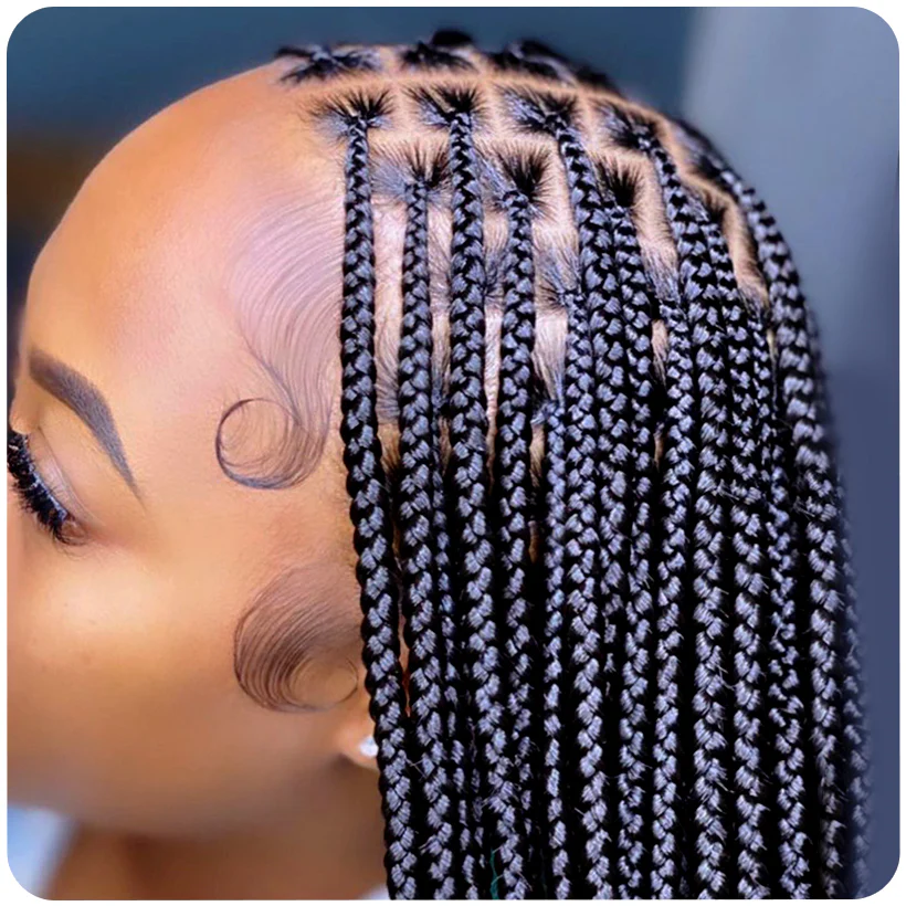 Small knotless braids